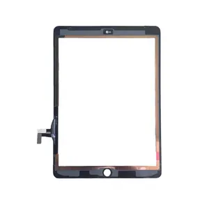 मूल टच स्क्रीन Digitizer घर बटन ग्लास चिपकने वाला के साथ iPad 2017 के लिए प्रतिस्थापन 5th जनरल A1823 A1822