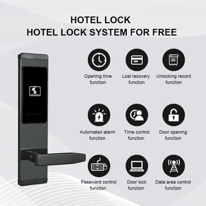 עיצוב אחרון 304 אבטחה באיכות גבוהה מלון דלת דלת דלת דלת מסחרית מנעולים עבור מערכת מנעול דלת מלון rfid - Product Image 4