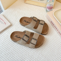 Sandales à enfiler pour garçons, style britannique, mat, antidérapantes, à semelle souple, nouveau modèle rétro d'été, pour enfants, vente en gros