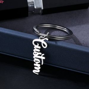 QQ fabricant conceptions personnalisées métal lettre Phrase nom porte-clés porte-clés porte-clés porte-nom personnalisé - Product Image 4