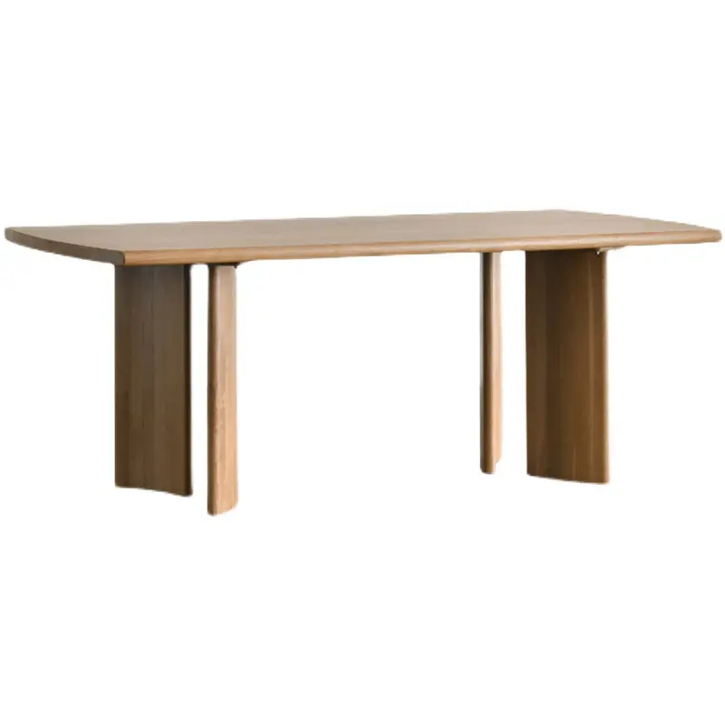 PurelyFeel 북유럽 단단한 나무 통나무 테이블 그물 빨간 식탁 디자이너 책상 협상 책상 와비 긴 테이블