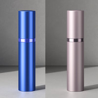 Flacon de parfum de voyage plat en verre de luxe 10 ml avec pulvérisateur à pompe, format de poche portable, parfum corporel avec impression sérigraphiée, diffuseur à bâtonnets