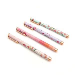 Designer Business full color heat transfer printing ballpoint pen cover function Write Smoothly metal ball point pen