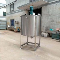 Cuve de mélange chimique SS304 avec agitateur, équipement de mélange, machine de fabrication de savon liquide, mélangeur électrique pour liquide vaisselle