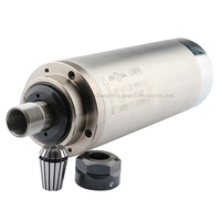 Moteur de broche de routeur CNC refroidi à l'eau 80mm 2.2kw ER20/ER16 Kit comprenant un support de support de pompe à eau pour onduleur