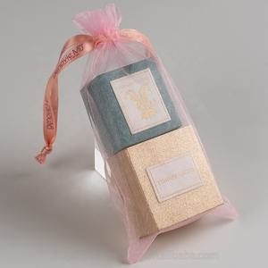 Sac d'emballage cadeau personnalisé, cordon en <span class=keywords><strong>Organza</strong></span> pur, 50 pièces - Product Image 4