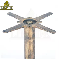 Socle de table en fonte dorée de luxe, base de table moderne pour restaurant, café, hôtel, maison, hauteur personnalisée, OEM