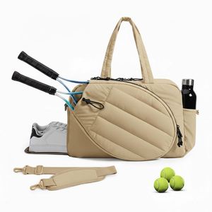 Bolsa de Tenis Acolchada Versátil de Alta Calidad con Compartimento para Zapatos, Ligera, Impermeable, de Nailon, Bolsa de Gimnasio de Gran Capacidad para Viajes - Product Image 3
