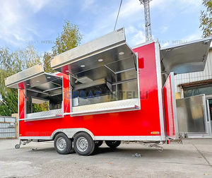 Carrito de Comida Móvil para Café, Catering, Churros, Pizza, Barra Móvil, Remolque de Comida Totalmente Equipado, Snacks, Hot Dogs, Papas Fritas, Tamaños Personalizables - Product Image 3