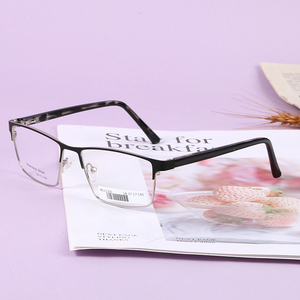 2024 mới nhất Eyewear men kính quang học vuông kim loại bán buôn bóng râm quang khung kính mắt - Product Image 4