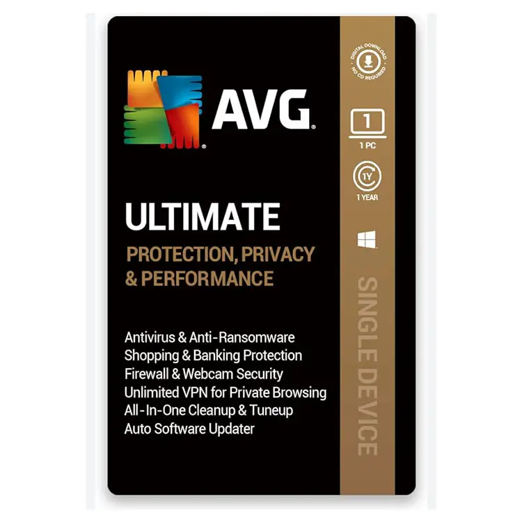 Echt Gem. Utimate 1 Apparaat/1 Jaar Pc/Mac/Android/Linux Online Code Privacy Bescherming Antivirus