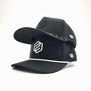 Ultimate 5 Panel Solid Waterproof Golf <b>Cap</b> Custom Embroidery Logo Low MOQ OEM Laser Perforated Breathable <b>Quick</b> <b>Dry</b> Sport Select - Product Image 2