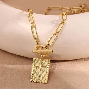 Delicado Collar con Colgante para Mujer, Chapado en Oro PVD de 14k y 18k, Acero Inoxidable 316L, Joyería Fina, Cadena con Cierre de Palanca - Product Image 6