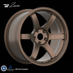 Cerchi ZW Più Venduti in Alluminio 6061 da 17, 18 e 19 Pollici, Colore Bronzo, Forgiati e Concavi per Auto da Corsa, Personalizzati per Audi, 5x100, 5x114.3, 5x112 - Product Image 1
