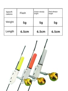 New Arrival điện tử câu cá đêm ánh sáng Stick với đầy màu sắc Glow báo động 425 pin nhựa Rod móc nổi - Product Image 4