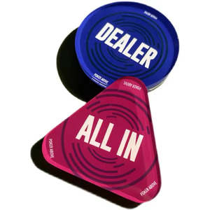 Botones de distribuidor de póker personalizados, botón de placa todo en acrílico, botones de distribuidor todo en póker para casino - Product Image 1