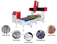 Máquina de Corte y Grabado CNC de 5 Ejes ATC para Materiales Compuestos de Fibra de Carbono, Fibra de Vidrio y Aluminio