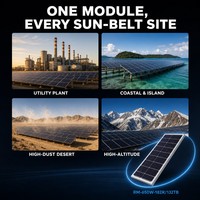 Panneau solaire bifacial TOPCon de type N 650W 182R 132 cellules pour le développement de projets de production d'énergie solaire en Asie du Sud-Est