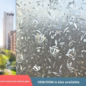 Película de Privacidad Esmerilada de PVC Ecológica Autoadhesiva Electrostática de 14MIL de Grosor para Ventanas - Aislamiento Térmico y Transmisión de Luz - Product Image 5