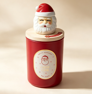 HOME Christmas Morning Soy Wax Handmade Aromatherapy Scented <b>Candle</b> with Snowman Figurine and <b>Red</b> Jar for Holiday Decor - Product Image 5