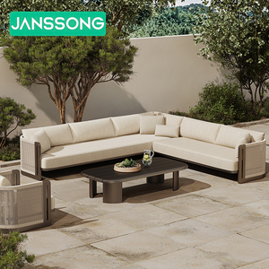 Hotel Garden Set Modern Aluminum Outdoor Furniture Villa Patio Furniture Set Luxury Outdoor <strong>Sofa</strong> Resort Garden <strong>Sofa</strong> <strong>Waterproof</strong> - Product Image 3