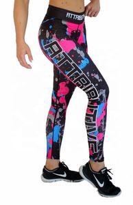 Pantalon de fitness serré de yoga personnalisé pour femmes imprimé respirant Leggings d'entraînement à séchage rapide en cours d'exécution vêtements de fitness en gros - Product Image 2