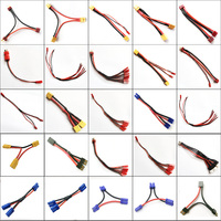 XT60 XT90T EC5 EC3 TRX JST enchufe conector de batería paralelo extensión de Cable Y / O adaptador de enchufe divisor con Cable AWG para RC FPV