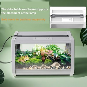 Taşınabilir klasik dikdörtgen küçük Pet kutu kafes plastik çevre dostu dayanıklı sürüngen izleme tankı - Product Image 3