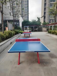 โต๊ะปิงปองโครงเหล็กแข็งแรงทนทาน ดีไซน์ทันสมัย กันน้ำ ทนรังสียูวี สำหรับเล่นกลางแจ้ง - Product Image 4
