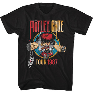 <span class=keywords><strong>T</strong></span>-<span class=keywords><strong>shirt</strong></span> Motley Crue, maglietta vintage della <span class=keywords><strong>band</strong></span> rock del 1987, maglietta con grafica glam metal, <span class=keywords><strong>t</strong></span>-<span class=keywords><strong>shirt</strong></span> retrò della <span class=keywords><strong>band</strong></span> musicale, stampa cartoon effetto invecchiato - Product Image 1