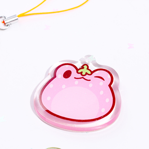 Vigreat chất lượng tốt nhất nhựa in quyến rũ điện thoại với long lanh Epoxy Anime trong suốt tùy chỉnh Keychain Acrylic - Product Image 5