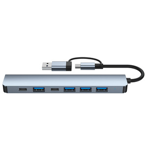 7 trong 1 <span class=keywords><strong>HUB</strong></span> Loại C <span class=keywords><strong>USB</strong></span> 3.0 <span class=keywords><strong>USB</strong></span> 2.0 <span class=keywords><strong>USB</strong></span> C <span class=keywords><strong>HUB</strong></span> cho máy tính xách tay <span class=keywords><strong>HUB</strong></span> cho nhà văn phòng - Product Image 4