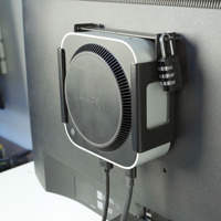 Support de fixation sous le bureau pour Mac Mini M4/M5/M6 Pro |   Support métallique antivol avec verrouillage par mot de passe et rembourrage protecteur