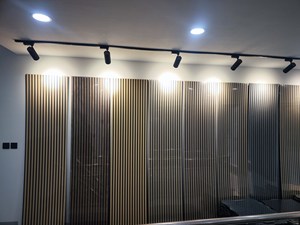Pannello acustico curvo <span class=keywords><strong>da</strong></span> Studio Akupanel pannello acustico in legno in fibra di poliestere a lamelle acustiche 3d pannello acustico interno insonorizzato - Product Image 4