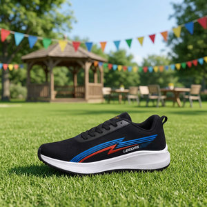 Zapatillas Deportivas Negras de Malla con Cordones, Transpirables, Ligeras, Antideslizantes, para Correr y Caminar - Product Image 3
