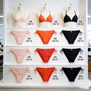 Custom Roxo Cobra Impressão Bandeau <span class=keywords><strong>Bikini</strong></span> Set Alças Ajustáveis & Anel De Metal Detalhes OEM Retro Swimsuit - Product Image 6