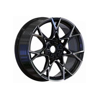 Rines Geométricos de Aleación Fundida a Presión con Offset ET Personalizado en Color Gris Metálico de 18 Pulgadas 5x112 5x114.3 para Tuning de Autos