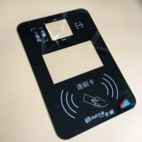 Panel de control de pantalla táctil con impresión de serigrafía de vidrio templado personalizado para baño al aire libre escalera pasillo Industrial
