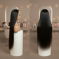 Perruques en cheveux indiens naturels 13x6 Perruques en cheveux humains sans colle Full hd Lace Front Perruques en cheveux brésiliens naturels lisses Remy Perruque en dentelle hd
