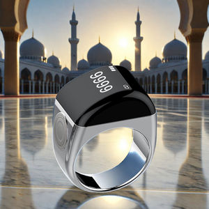 Anillo Contador de Zikr QB702 de Aleación de Zinc, Regalo Musulmán con Estuche de Carga, Anillo de Oración Islámico Árabe, Control por Aplicación, Anillo Tasbih - Product Image 3