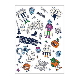 <span class=keywords><strong>Tatuaje</strong></span> Temporal <span class=keywords><strong>Personalizado</strong></span> OEM para Fiesta de Halloween, Diseño Infantil, Divertido y Festivo, Resistente al Agua, <span class=keywords><strong>Tatuaje</strong></span> <span class=keywords><strong>Falso</strong></span> que Brilla en la Oscuridad - Product Image 5