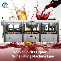 Machine de remplissage automatique 3-en-1 GO FAR pour bouteilles de liqueur, whisky, vin, vodka et spiritueux