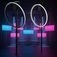 Ensemble de moteurs rotatifs RGB 360 LED Lumière annulaire à pixels avec système de contrôle DMX rotatif pour équipement d'événements scéniques
