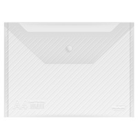 Pochette de classement A4 en plastique transparent épais avec bouton-pression, grande capacité, pour documents et feuilles de test d'étudiant