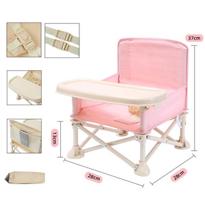 Seggiolone Multifunzione HC23 Pieghevole Rapido e Compatto con Vassoio, Sedia da <span class=keywords><strong>Campeggio</strong></span> per Bambini - Product Image 3