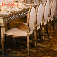 Chaises de banquet modernes U-BEST pour hôtels, restaurants, événements, fêtes, mariages, décoration, chaises de salle à manger