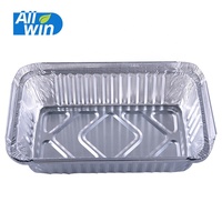 Barquettes jetables en aluminium pour cuisson rapide, format petit, capacité 550 ml, avec couvercles en plastique de qualité alimentaire