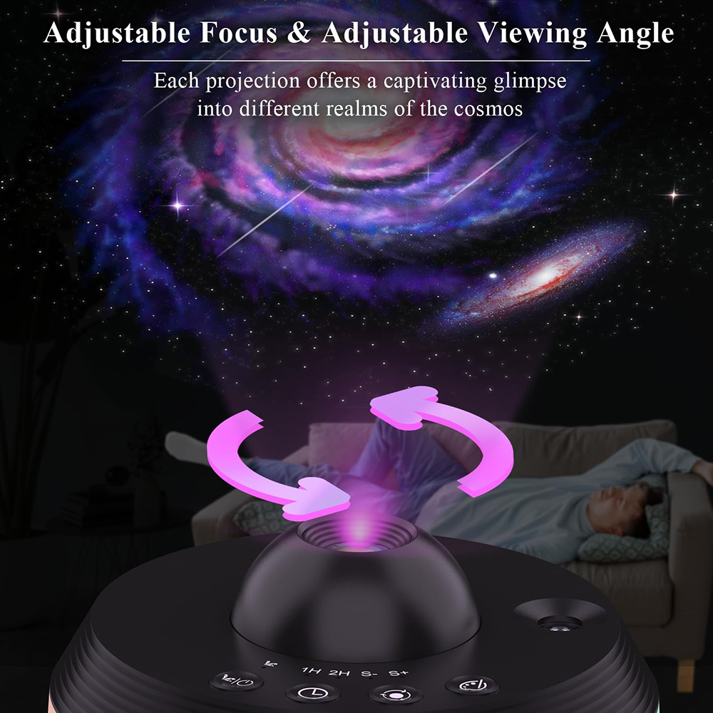 Projecteur Planétarium Galaxie 13-en-1 - LED Ciel étoilé - Enfants & Adultes - USB