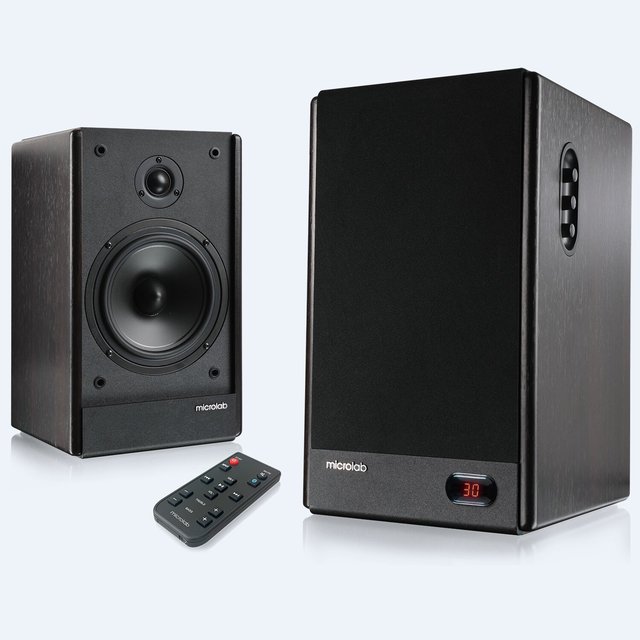 Microlab HIFI Bookshelf Professional Blue Tooth Speaker SOLO6C with Wooden Cabinet