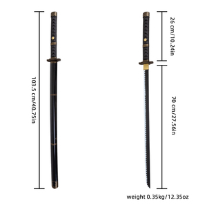 Espada de Cosplay de Roronoa Zoro <span class=keywords><strong>Yubashiri</strong></span> Katana PU - Product Image 6